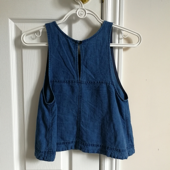 Wilfred Aritzia Indigo Linen Octave Sleeve… - Picture 4 of 6